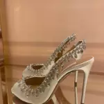 Temptation Crystal Satin Sandal 105