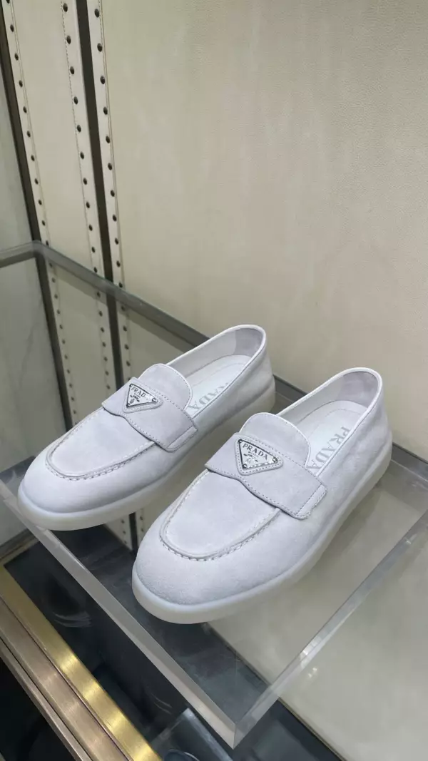 Замшевые мокасины PRADA