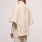 Fauxe Sheepskin Cape Luisa Spagnoli