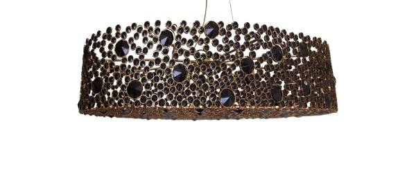 Люстра Maison Valentina ETERNITY OVAL BLACK GLASS — изображение 2